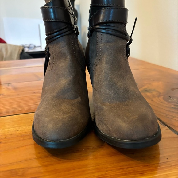 Y2K Rampage Sophie Boots Wedges Knee High Tall Sz 8 Fall Winter Womens - Picture 3 of 9